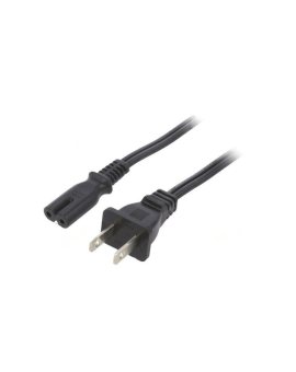 SN36-2/18/5BK Kabel: 2x18AWG, IEC C7 żeński,NEMA 1-15 (A) wtyk, 5m