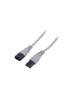 SN46-2/07/1GY Kabel: 2x0,75mm2, IEC C7 żeński,IEC C8 męski, 1m, 2,5A