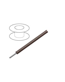 1561-BR005 Przewód HookUp Wire d: 22AWG drut Cu PVC brązowy 1000V 30,5m