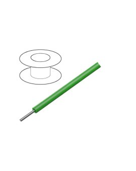 1561-GR005 Przewód HookUp Wire d: 22AWG drut Cu PVC zielony 1000V 30,5m