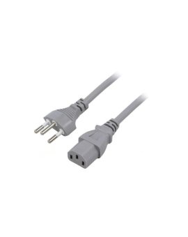 SN30-3/10/1.8GY Kabel: 3x1mm2, IEC C13 żeński,SEV-1011 (J) wtyk, 1,8m