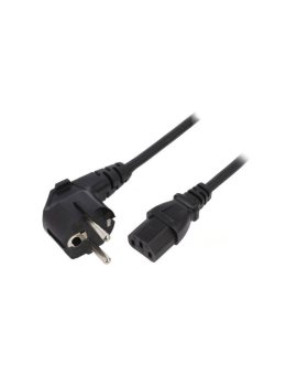 SN311-3/10/4BK Kabel: 3x1mm2, CEE 7/7 (E/F) wtyk kątowy, IEC C13 żeński, 4m
