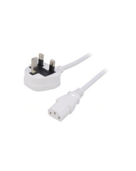 SN23-3/10/3WH Kabel: 3x1mm2, BS 1363 (G) wtyk, IEC C13 żeński, 3m, 3A