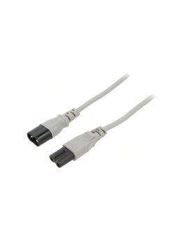 SN46-2/07/3GY Kabel: 2x0,75mm2, IEC C7 żeński,IEC C8 męski, 3m, 2,5A