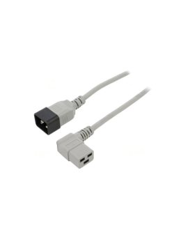 WN116-3/15/1.8GY Kabel: 3x1,5mm2, IEC C19 żeński kątowy,IEC C20 męski, 1,8m