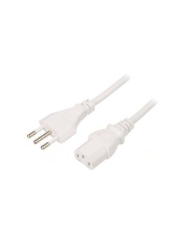 SN319-3/10/3WH Kabel: 3x1mm2, CEI 23-50 (L) wtyk, IEC C13 żeński, 3m