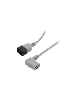 WN116-3/15/5GY Kabel: 3x1,5mm2, IEC C19 żeński kątowy,IEC C20 męski, 5m
