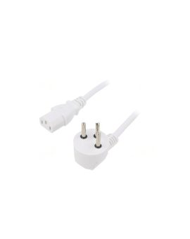 SN32-3/07/1.8WH Kabel: 3x0, 75mm2, IEC C13 żeński, IS1-16P (H) wtyk kątowy