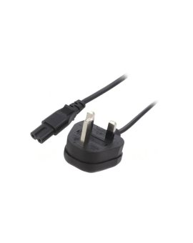 SN38-2/07/3BK Kabel: 2x0,75mm2, BS 1363 (G) wtyk,IEC C7 żeński, 3m