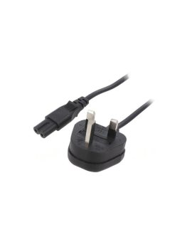 SN38-2/07/5BK Kabel: 2x0,75mm2, BS 1363 (G) wtyk,IEC C7 żeński, 5m