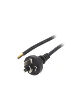 S27-3/07/1.8BK Kabel: 3x0, 75mm2, AS/NZS 3112 (I) wtyk, 1, 8m, 10A