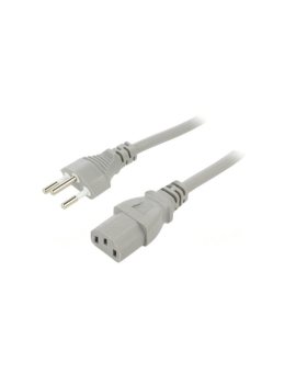SN30-3/10/3.0GY Kabel: 3x1mm2, IEC C13 żeński,SEV-1011 (J) wtyk, 3m