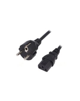 SN310-3/07/1.5BK Kabel: 3x0, 75mm2, CEE 7/7 (E/F) wtyk, IEC C13 żeński, 1, 5m