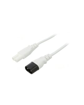 SN46-2/07/1WH Kabel: 2x0,75mm2, IEC C7 żeński,IEC C8 męski, 1m, 2,5A
