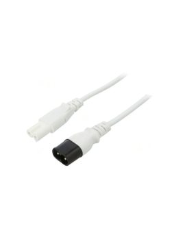 SN46-2/07/0.5WH Kabel: 2x0,75mm2, IEC C7 żeński,IEC C8 męski, 0,5m