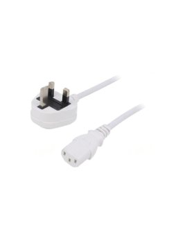 SN23-3/10/5WH Kabel: 3x1mm2, BS 1363 (G) wtyk,IEC C13 żeński, 5m, 3A