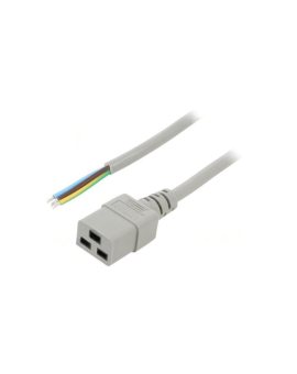 SN26-3/15/2GY Kabel: 3x1,5mm2, IEC C19 żeński, Dł: 2m, 16A