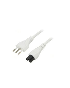 SN321-3/07/1.8WH Kabel: 3x0, 75mm2, CEI 23-50 (L) wtyk, IEC C5 żeński, 1, 8m