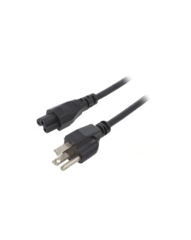 SN35-3/18/1BK Kabel: 3x18AWG, IEC C5 żeński, NEMA 5-15 (B) wtyk, 1m