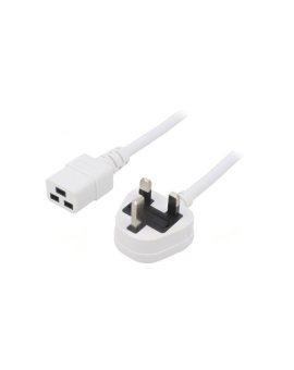 SN317-3/15/5.0WH Kabel: 3x1, 5mm2, BS 1363 (G) wtyk, IEC C19 żeński, 5m