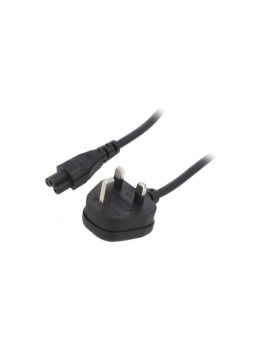 SN33-3/07/1.8BK Kabel: 3x0,75mm2, BS 1363 (G) wtyk,IEC C5 żeński, 1,8m, 3A