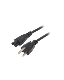 SN35-3/18/3BK Kabel: 3x18AWG, IEC C5 żeński,NEMA 5-15 (B) wtyk, 3m