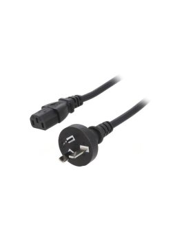 SN27-3/10/3BK Kabel: 3x1mm2, AS/NZS 3112 (I) wtyk, IEC C13 żeński, 3m, 10A