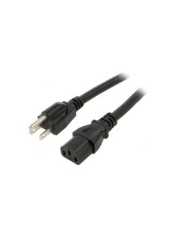 SN45-3/14/1.8BK Kabel: 3x14AWG, IEC C13 żeński,NEMA 5-15 (B) wtyk, 1,8m