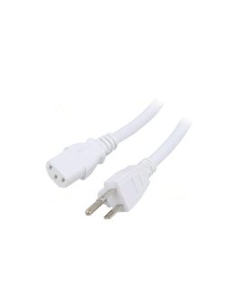 SN45-3/14/1WH Kabel: 3x14AWG, IEC C13 żeński,NEMA 5-15 (B) wtyk, 1m