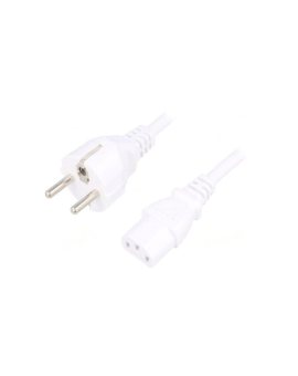 SN310-3/10/3WH Kabel: 3x1mm2, CEE 7/7 (E/F) wtyk, IEC C13 żeński, 3m