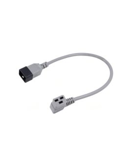 WN116-3/15/0.5GY Kabel: 3x1, 5mm2, IEC C19 żeński kątowy, IEC C20 męski, 0, 5m