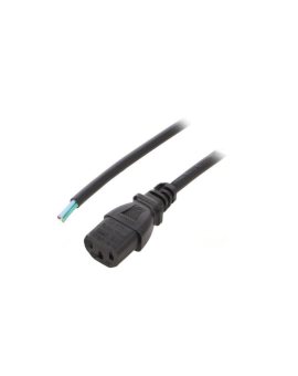 SN31-3/07/0.5BK Kabel: 3x0,75mm2, IEC C13 żeński, 0,5m, 10A