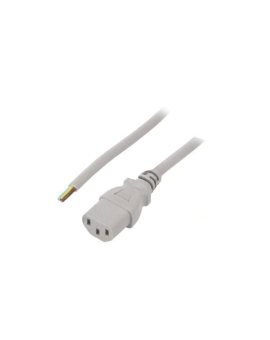 SN31-3/07/0.5GY Kabel: 3x0, 75mm2, IEC C13 żeński, 0, 5m, 10A