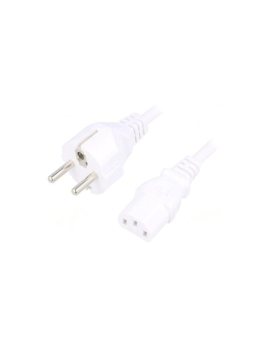SN310-3/07/1.5WH Kabel: 3x0,75mm2, CEE 7/7 (E/F) wtyk,IEC C13 żeński, 1,5m