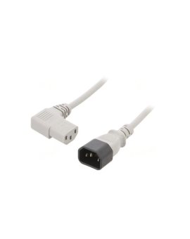 WN114-3/10/1.8GY Kabel: 3x1mm2, IEC C13 żeński kątowy prawy,IEC C14 męski