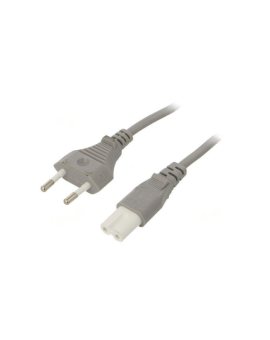 SN14-2/07/1.8GY Kabel: 2x0, 75mm2, CEE 7/16 (C) wtyk, IEC C7 żeński, 1, 8m