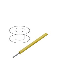 1855/19-YL001 Przewód HookUp Wire linka Cu d: 22AWG PVC żółty 600V 305m