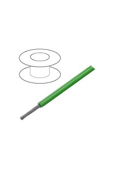 1852-GR005 Przewód HookUp Wire linka Cu d: 28AWG PVC zielony 600V 30,5m