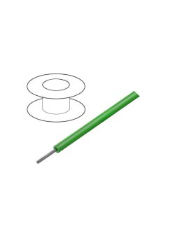 1855-GR005 Przewód HookUp Wire linka Cu d: 22AWG PVC zielony 600V 30,5m