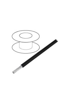 5851-BK001 Przewód HookUp Wire linka Cu d: 30AWG PTFE czarny 600V 305m