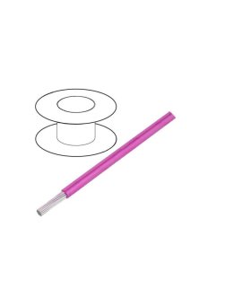 3055-PK005 Przewód HookUp Wire linka Cu d: 18AWG PVC różowy 300V 30,5m