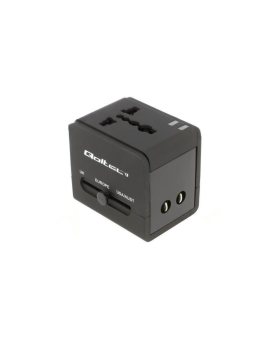 QOLTEC-50133 Adapter: 5VDC, 2, 1A, USB A port x2, 100-250VAC