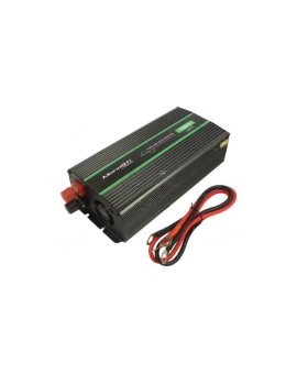 QOLTEC-51933 Przetwornica: DC/AC, 600W, 230VAC, 12VDC, 105x245x55mm