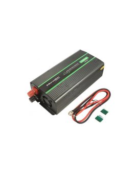 QOLTEC-51937 Przetwornica: DC/AC, 600W, 230VAC, 24VDC, 105x245x55mm