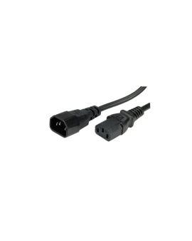 Przedłużacz zasilania ROLINE, IEC 320 C14 - C13, czarny, 0,5 m