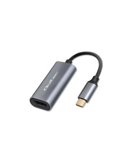 Qoltec Adapter Aluminiowa Przejściówka USB-C 3.1 MHL na HDMI 4K 60Hz 32AWG do Laptop Smartfon