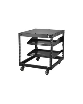 Szafa stojąca, rama OPEN RACK 19 9U regulowana 584,2-1016mm czarna