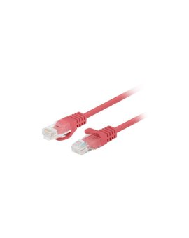 Patchcord UTP kat.5e kabel sieciowy LAN 2x RJ45 linka czerwony 1,5m LANBERG