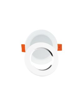 Oprawa Sufitowa Podtynkowa ZOE LED 4,8W 4000K Okrągła Oczko biała + Pierścień biało - srebrny