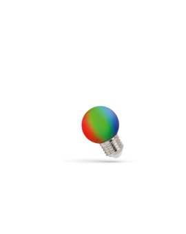 LED KULKA E-27 230V 1W RGB SPECTRUM